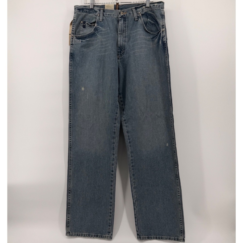 NWT Wrangler 20X Style 23 Relaxed Fit Straight Leg Jeans Mens 35x34 Medium Wash